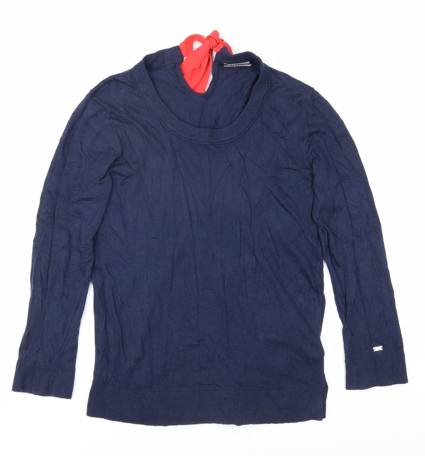 Womens UK Size S Tommy Hilfiger Blue Basic Blouse