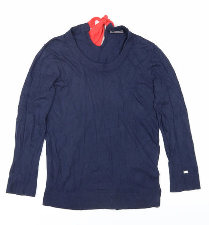 Womens UK Size S Tommy Hilfiger Blue Basic Blouse