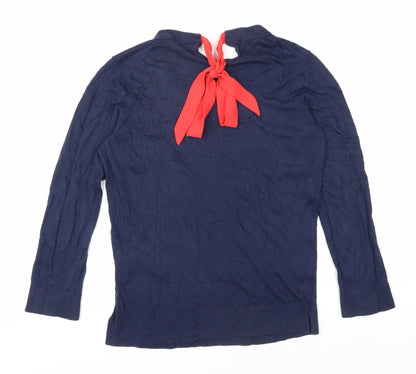 Womens UK Size S Tommy Hilfiger Blue Basic Blouse