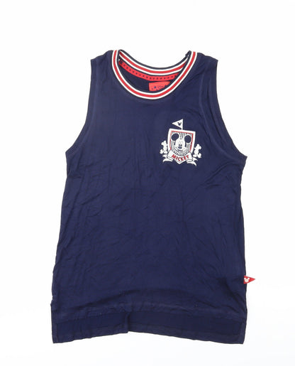 Womens UK Size XS Disney Blue Jersey Tank