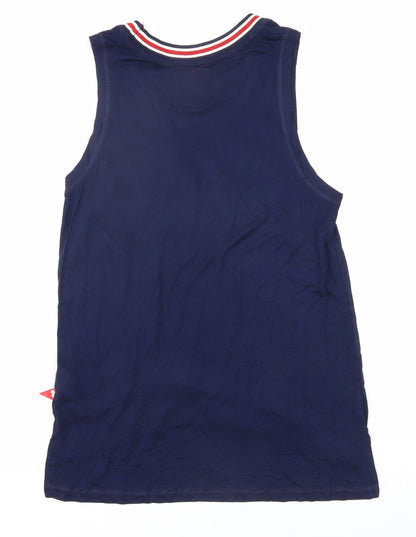 Womens UK Size XS Disney Blue Jersey Tank