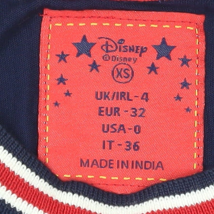 Womens UK Size XS Disney Blue Jersey Tank