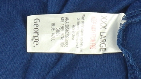 George Men's Blue Peppa Pig Dad T-Shirt 3XL