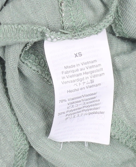 Womens UK Size XS J.CREW Green Basic T-Shirt