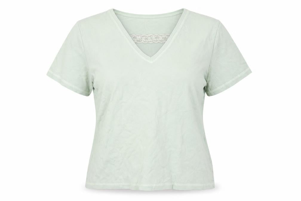 Womens UK Size M Damart Green Basic T-Shirt