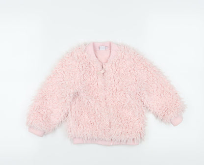 Mini Club Girls Pink Bomber Jacket, Size 2-3 Years