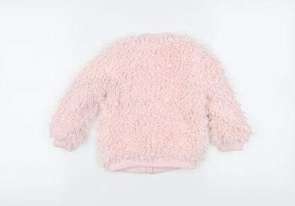 Mini Club Girls Pink Bomber Jacket, Size 2-3 Years
