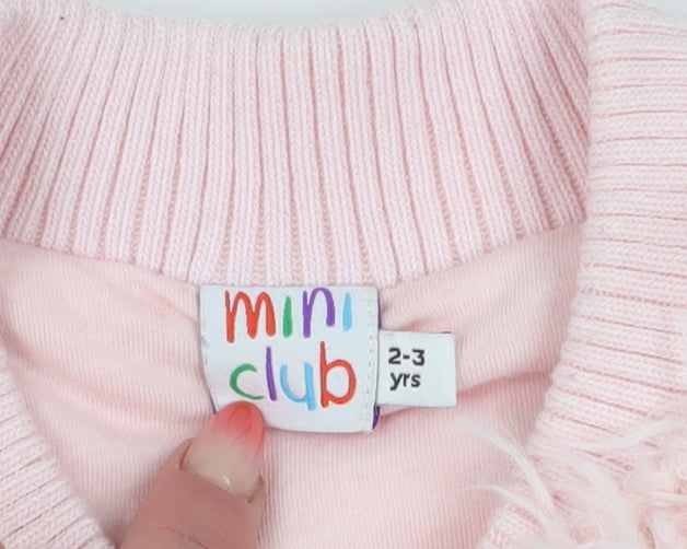 Mini Club Girls Pink Bomber Jacket, Size 2-3 Years