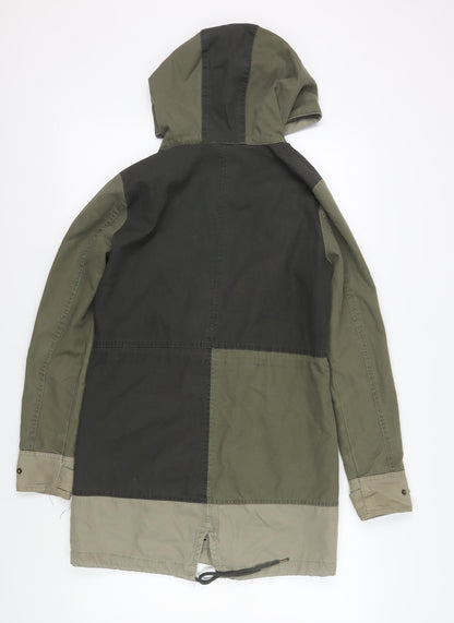 Womens UK Size S VERO MODA Green Military Jacket Parka