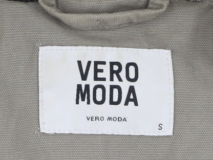 Womens UK Size S VERO MODA Green Military Jacket Parka