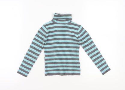 Next Girls Striped Pullover Jumper, Multicoloured, 6-7 Years
