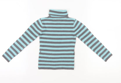 Next Girls Striped Pullover Jumper, Multicoloured, 6-7 Years