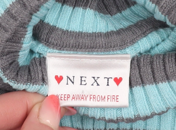 Next Girls Striped Pullover Jumper, Multicoloured, 6-7 Years