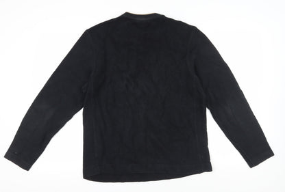 Mens UK Size M NEXT Black Pullover Sweatshirt