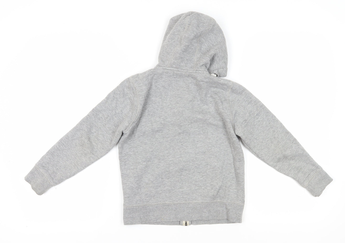 Next Boys Grey Full Zip Hoodie, 9 Years, Hooded & Pocketed