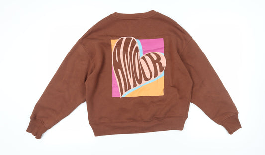 Womens UK Size 6 NEXT Brown Pullover Sweatshirt