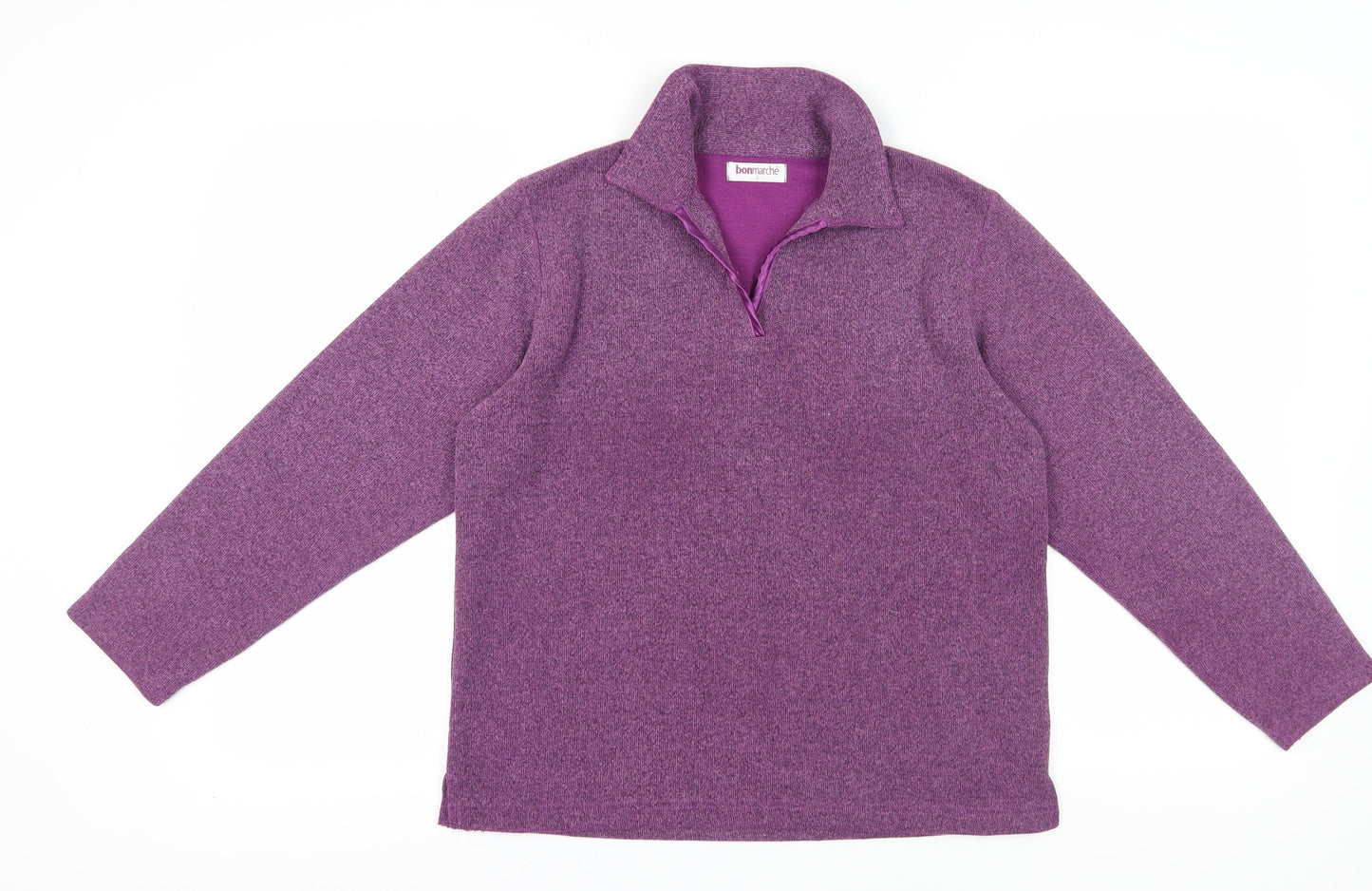 Bonmarché Women's Purple Knitted Pullover Sweatshirt, Size S