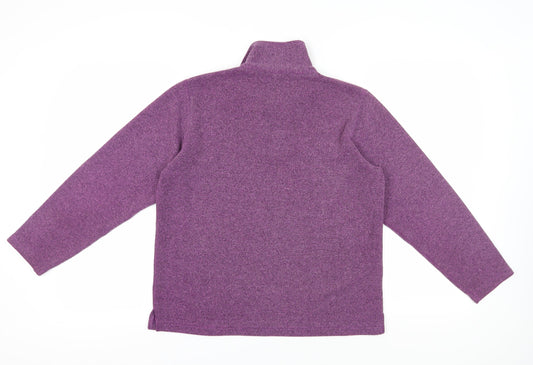 Bonmarché Women's Purple Knitted Pullover Sweatshirt, Size S