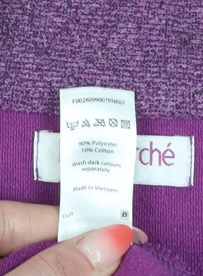 Bonmarché Women's Purple Knitted Pullover Sweatshirt, Size S