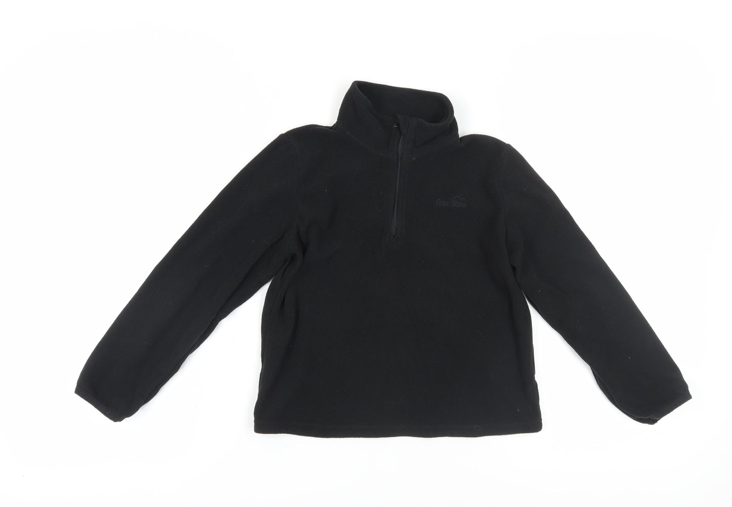 Peter Storm Boys Black Fleece Pullover Sweatshirt 7-8 Years