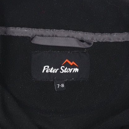 Peter Storm Boys Black Fleece Pullover Sweatshirt 7-8 Years