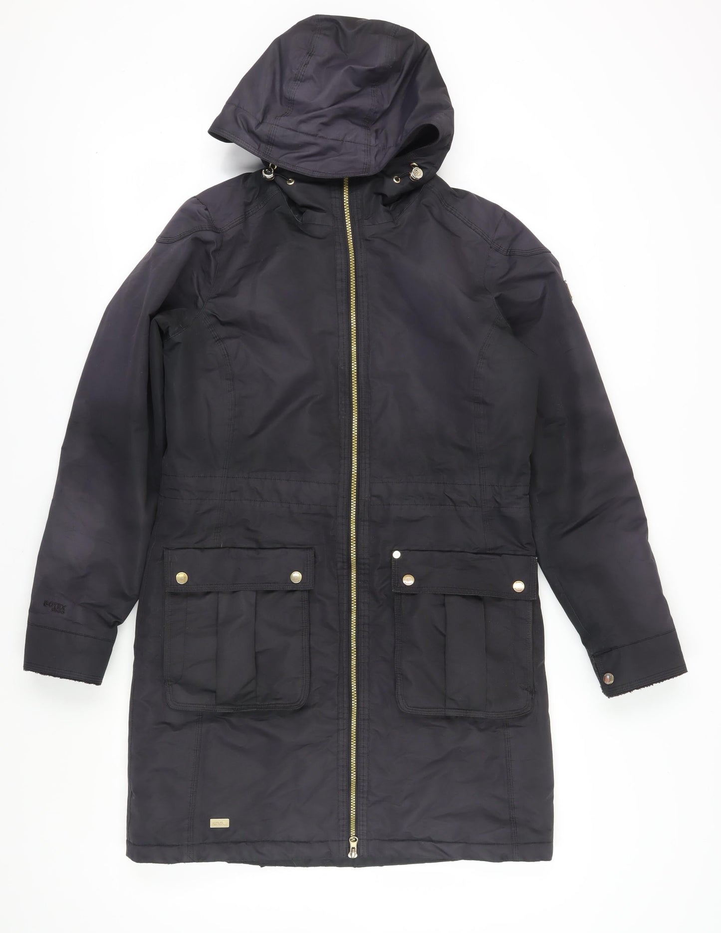 Womens UK Size 10 Regatta Black Parka Coat