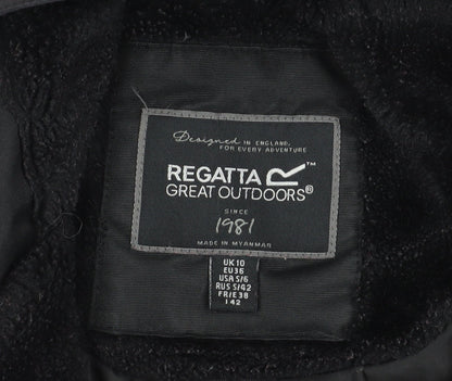 Womens UK Size 10 Regatta Black Parka Coat