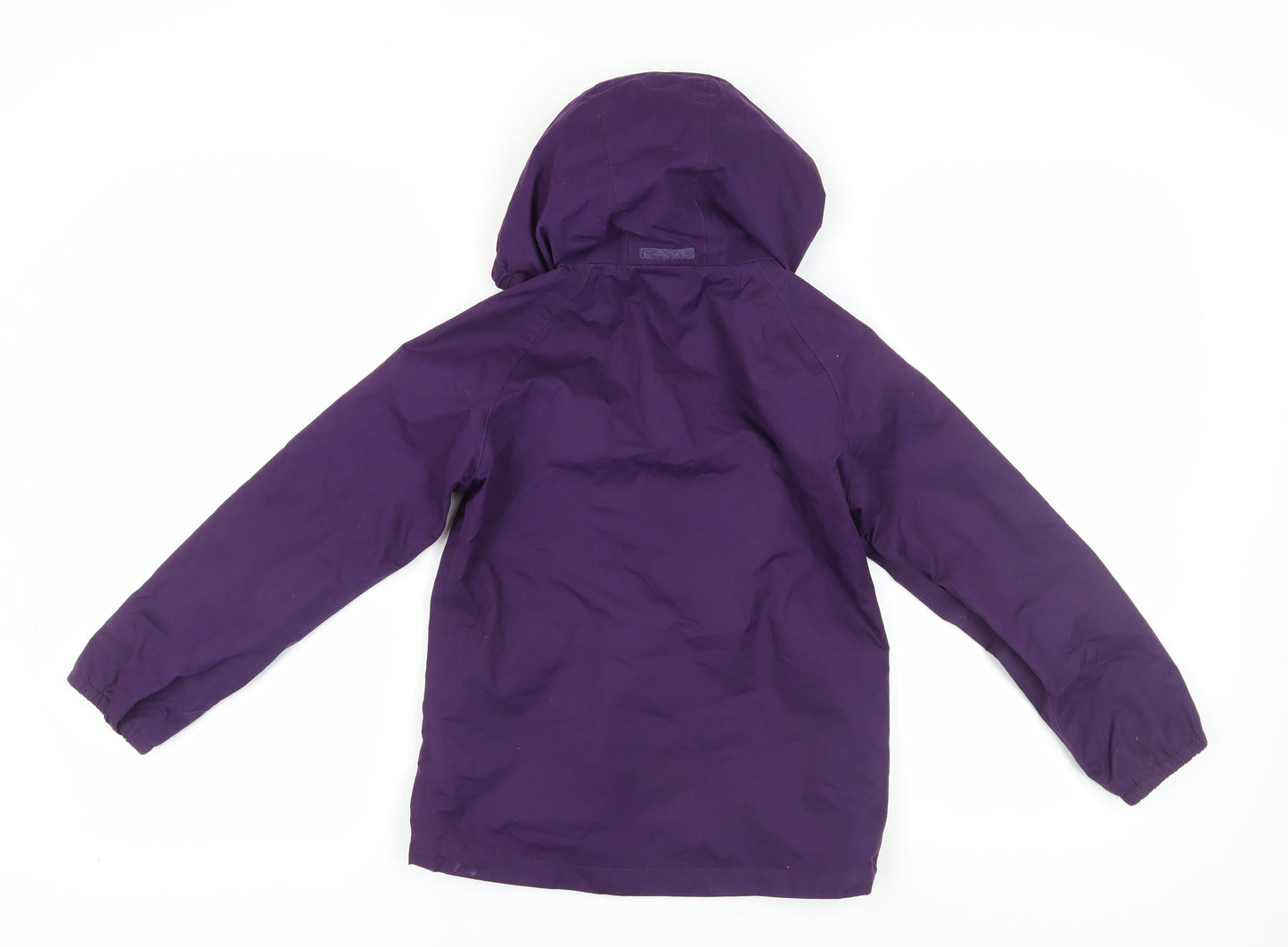 Peter Storm Girls Purple Hooded Jacket 9-10 Years Weatherproof