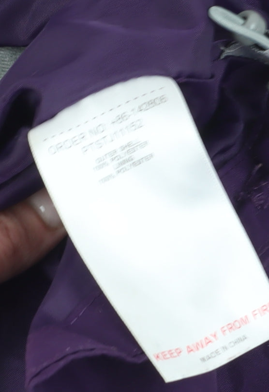 Peter Storm Girls Purple Hooded Jacket 9-10 Years Weatherproof