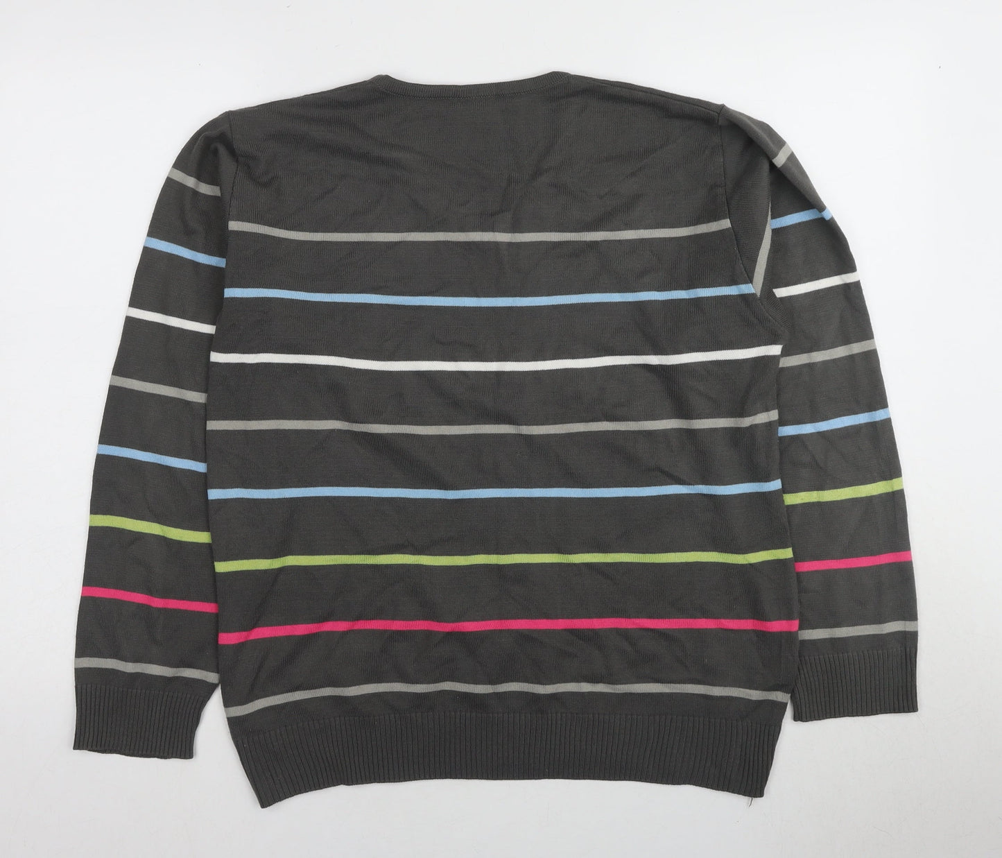 Lacoste Men's Multicoloured Striped Pullover M
