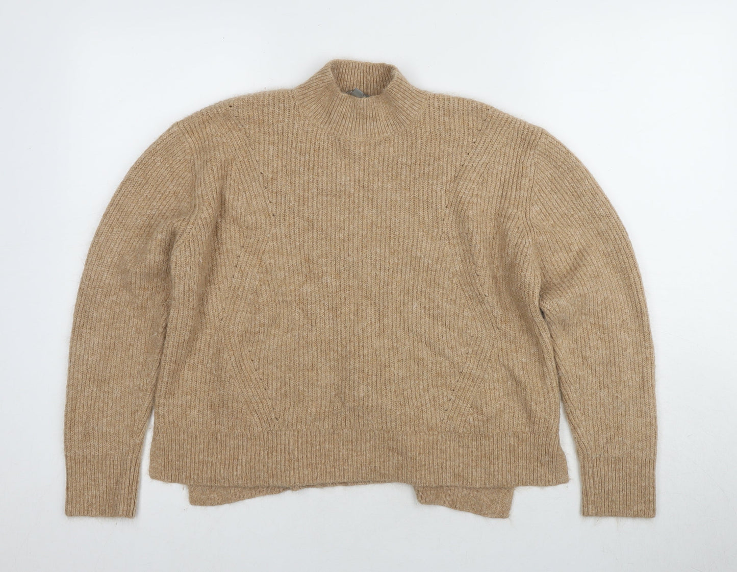 Womens UK Size L Oasis Beige Pullover Jumper