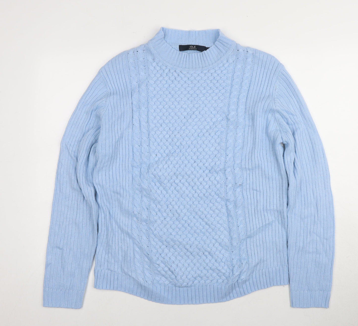 Womens UK Size L Isle Essentials Blue Jumper Jumper