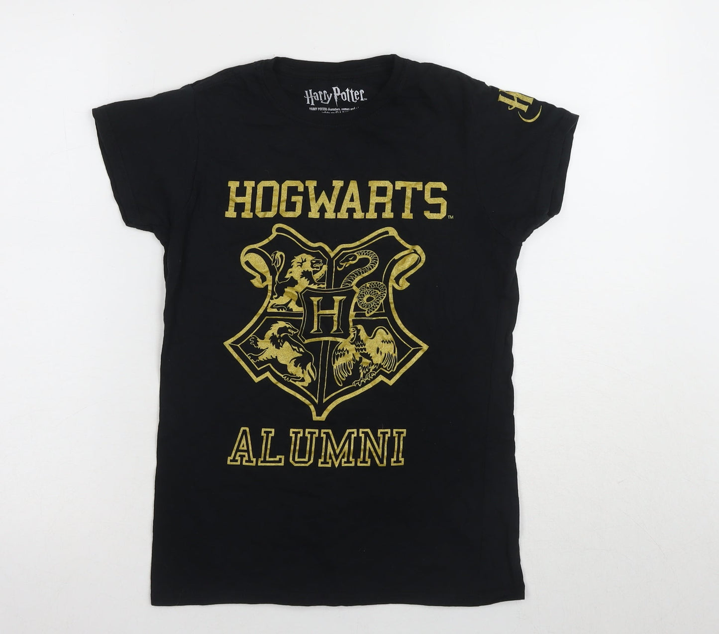 Unisex Adults UK Size M Harry Potter Black Basic T-Shirt