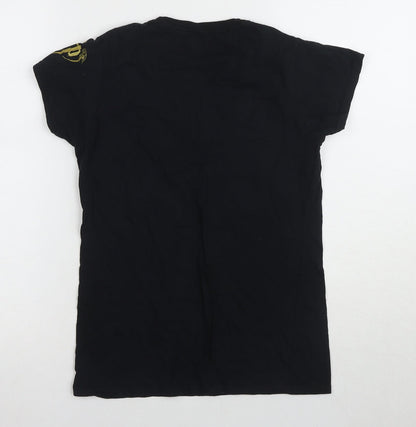 Unisex Adults UK Size M Harry Potter Black Basic T-Shirt