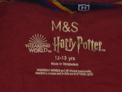 Marks and Spencer Boys Red Harry Potter Pyjama Top 12-13 Years