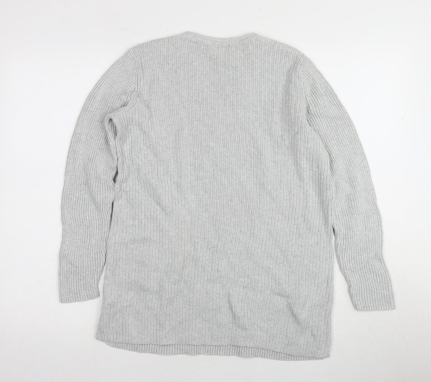 Womens UK Size M Lands End Grey Pullover Jumper