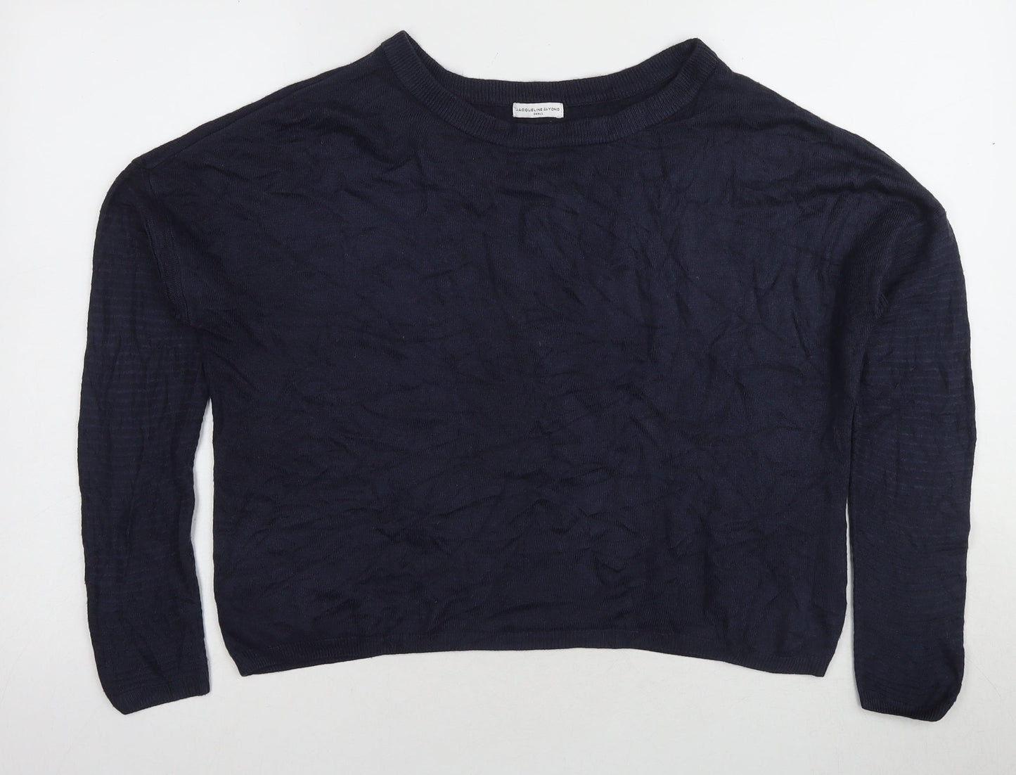 Womens UK Size S Jacqueline de Yong Navy Pullover Jumper