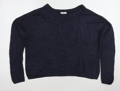 Womens UK Size S Jacqueline de Yong Navy Pullover Jumper