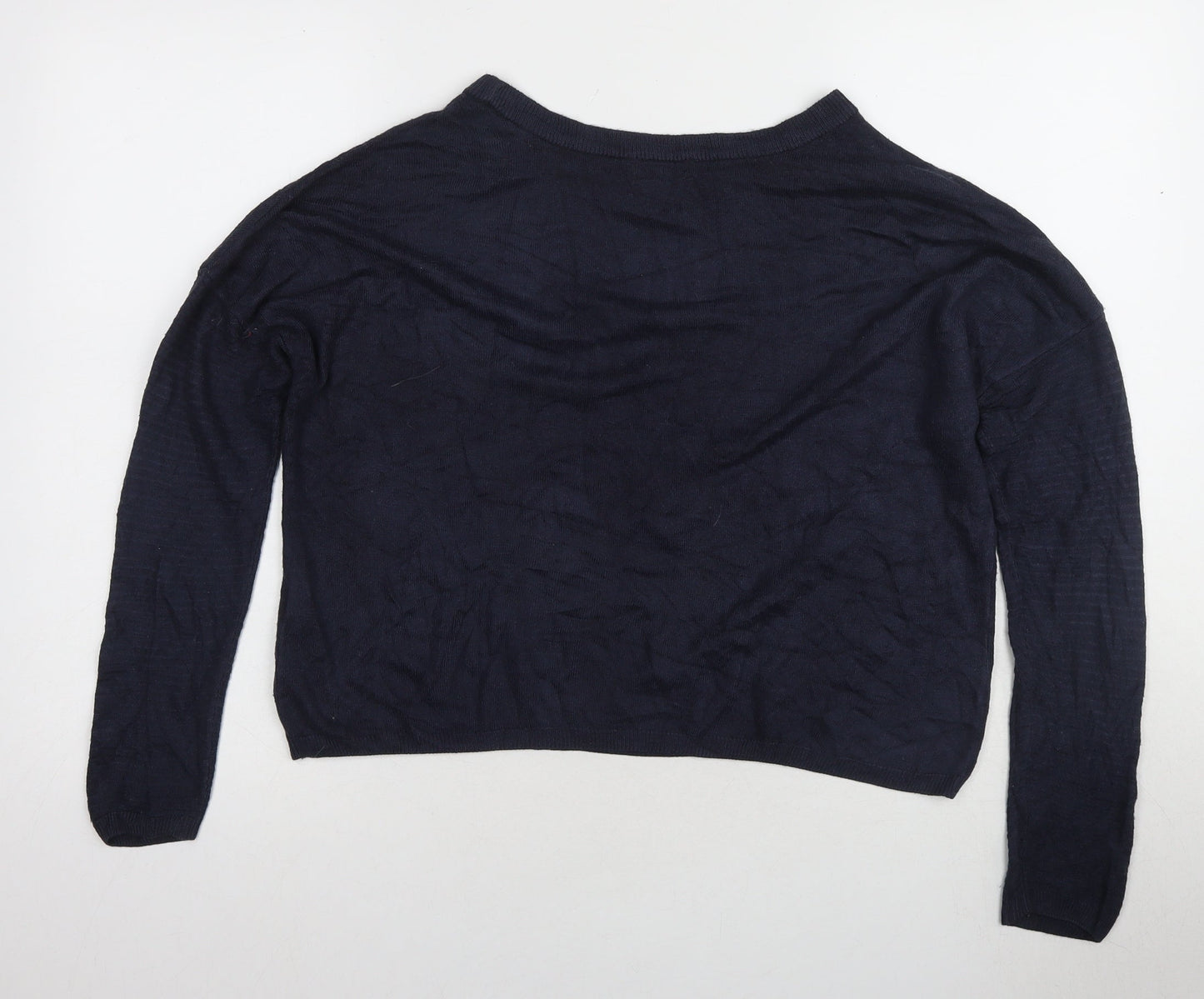 Womens UK Size S Jacqueline de Yong Navy Pullover Jumper