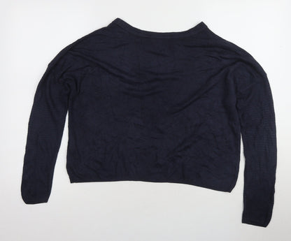 Womens UK Size S Jacqueline de Yong Navy Pullover Jumper