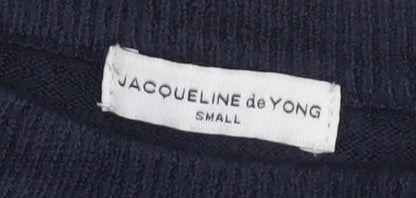 Womens UK Size S Jacqueline de Yong Navy Pullover Jumper