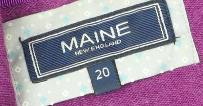 Womens UK Size 20 Maine New England Purple Pullover Jumper