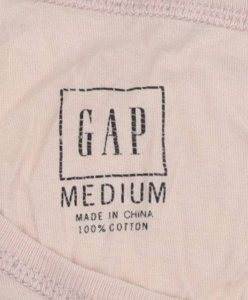 Womens UK Size M Gap Pink Basic T-Shirt