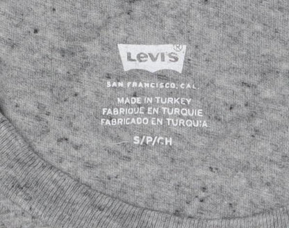 Unisex Adults UK Size S Levi's Grey Basic T-Shirt