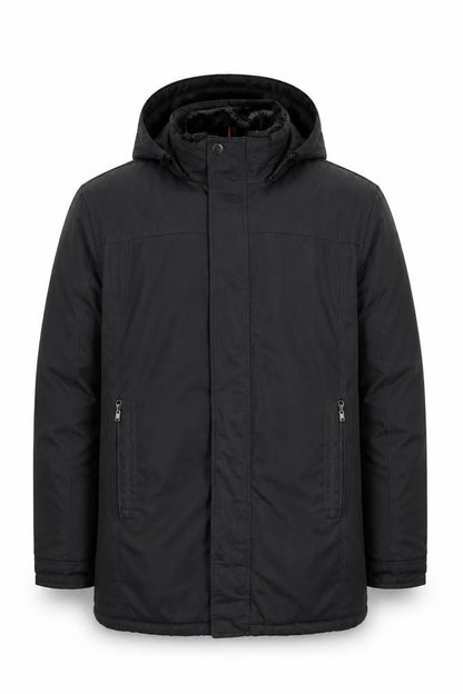 Mens UK Size M Hawke & Co Black Parka Coat