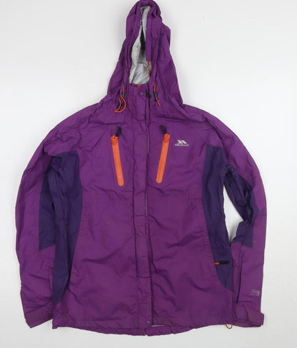 Womens UK Size S Trespass Purple Parka Coat