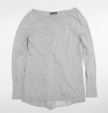 Womens UK Size 8 Mint Velvet Grey Basic T-Shirt