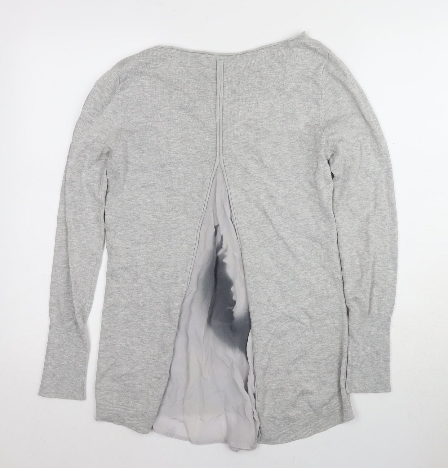 Womens UK Size 8 Mint Velvet Grey Basic T-Shirt