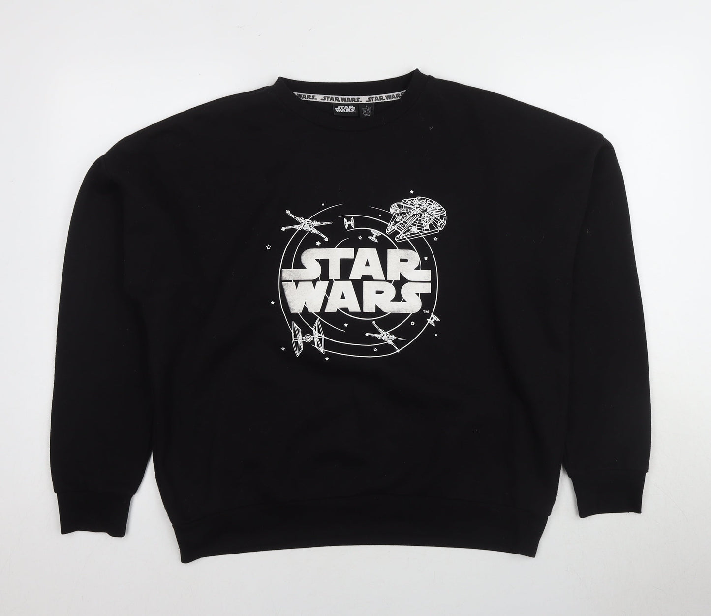 Star Wars Black Unisex S Pullover Crew Neck Sweatshirt