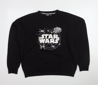 Star Wars Black Unisex S Pullover Crew Neck Sweatshirt
